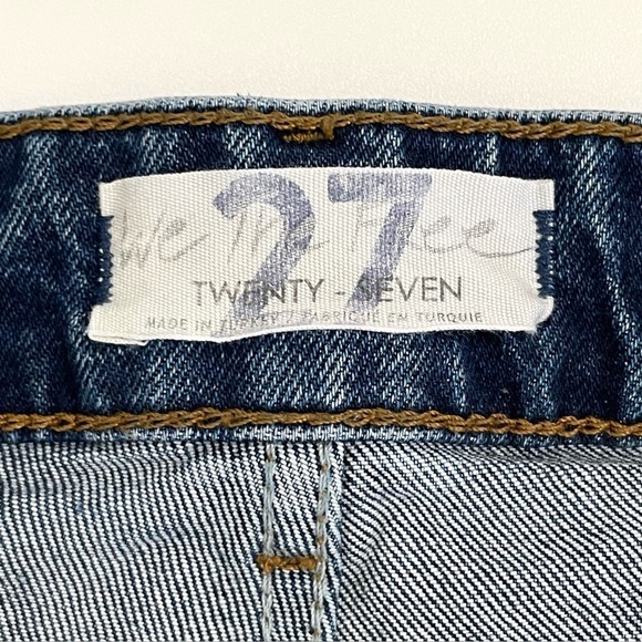 Free People We The Free Emmy Split Hem High Waist Boot Cut Jeans Medium Blue 27 - Picture 9 of 11